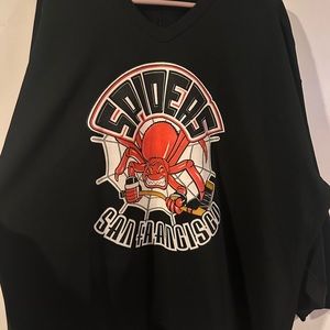 Black San Francisco Spiders practice Jersey CCM IHL NHL size 56 hockey nhl